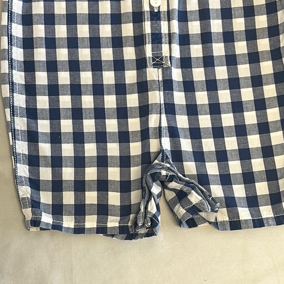 GAP Blue and White Gingham Jumpsuit Romper - Picture 4 of 5